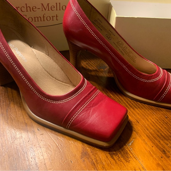❤️🔥New red leather heel shoe in box HushPuppies❤️ - Picture 4 of 16